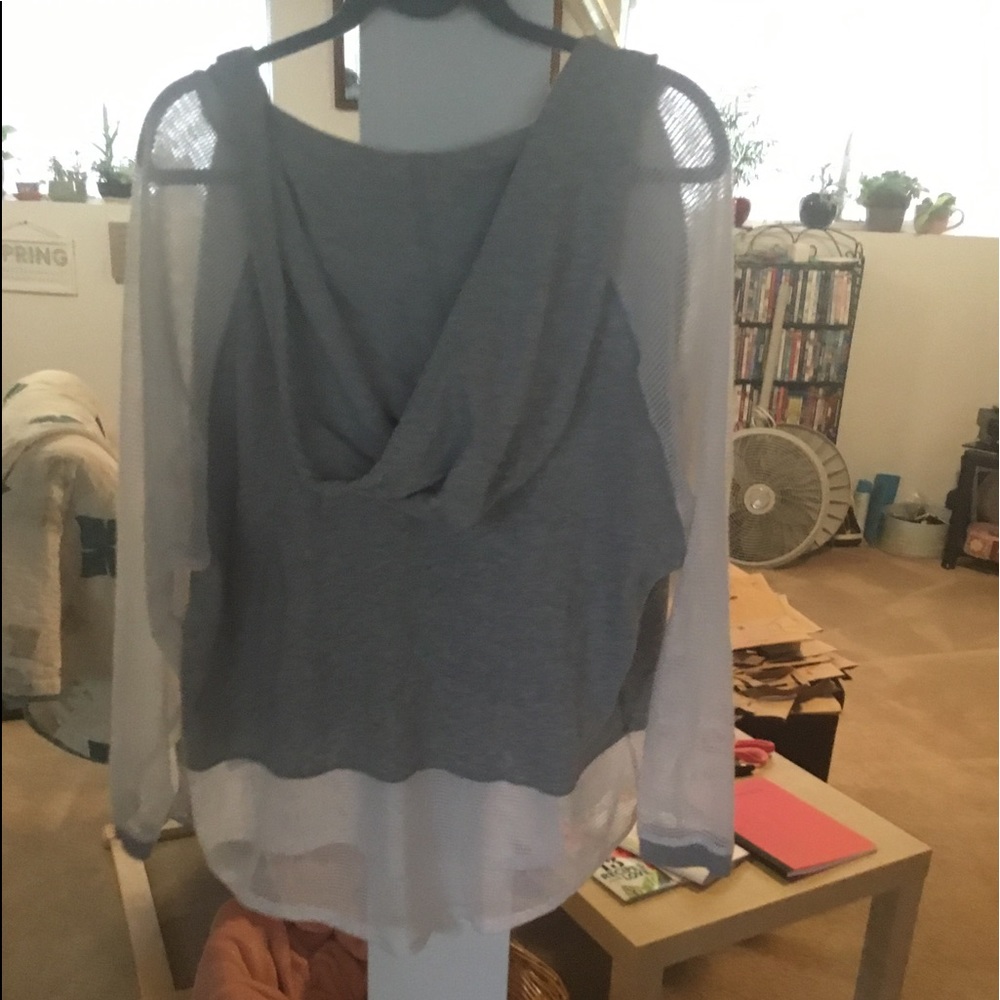 Victoria's Secret Hooded Sweatshirt w/mesh hood & sleeves